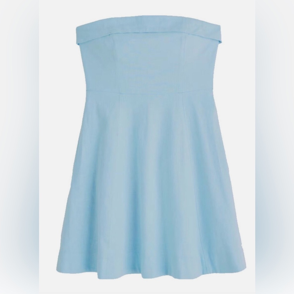 A&F Strapless Linen-Blend Mini Dress